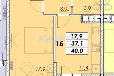 1-room apartment apartment by the address st. Prokhorovskaya Khvorostina (area 40 m²) - Atlanta.ua - photo 10