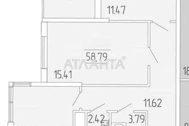 2-rooms apartment apartment by the address st. Krasnova (area 58,8 m²) - Atlanta.ua - photo 10
