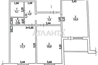 2-кімнатна квартира за адресою вул. Коноплянська (площа 72,6 м²) - Atlanta.ua - фото 16