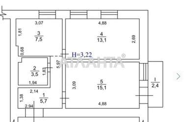 2-rooms apartment apartment by the address st. Evgeniya Konovaltsa (area 47,3 m²) - Atlanta.ua - photo 30