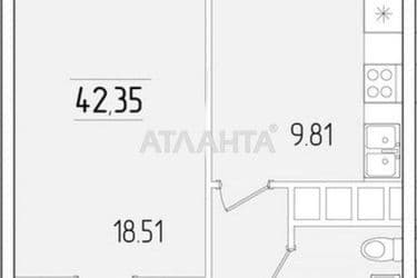 1-room apartment apartment by the address st. Krasnova (area 42,4 m²) - Atlanta.ua - photo 10