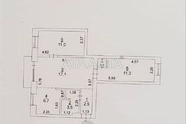 3-комнатная квартира по адресу ул. Петрова ген. (площадь 53,7 м²) - Atlanta.ua - фото 18