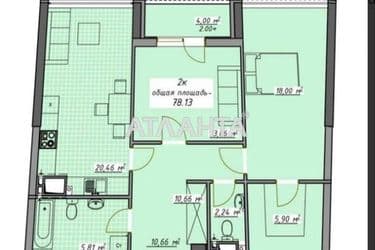 2-комнатная квартира по адресу Курортный пер. (площадь 78,1 м²) - Atlanta.ua - фото 21