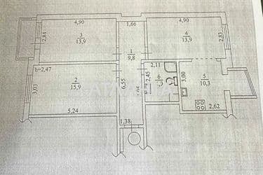 3-rooms apartment apartment by the address st. Pl Obolonskaya ploshchad Druzhby narodov SSSR (area 70 m²) - Atlanta.ua - photo 36