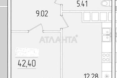 1-кімнатна квартира за адресою вул. Краснова (площа 42,4 м²) - Atlanta.ua - фото 9