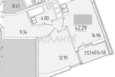 1-кімнатна квартира за адресою вул. Краснова (площа 42,3 м²) - Atlanta.ua - фото 14