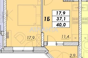 1-room apartment apartment by the address st. Prokhorovskaya Khvorostina (area 40 m²) - Atlanta.ua - photo 14