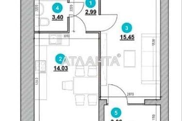 1-комнатная квартира по адресу ул. Героев Крут (площадь 40,2 м²) - Atlanta.ua - фото 14