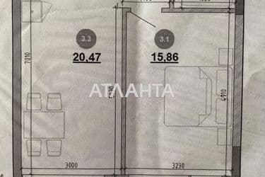 1-room apartment apartment by the address st. Volynskaya ul (area 50,4 m²) - Atlanta.ua - photo 11