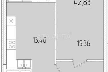 1-room apartment apartment by the address st. Krasnova (area 42,2 m²) - Atlanta.ua - photo 6