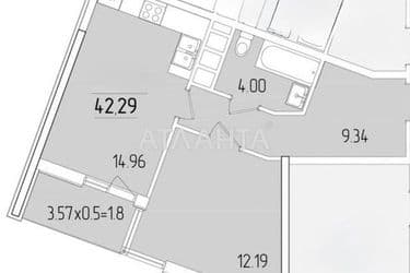 1-комнатная квартира по адресу ул. Краснова (площадь 42 м²) - Atlanta.ua - фото 7