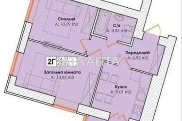 2-кімнатна квартира за адресою вул. Остромирська (площа 49 м²) - Atlanta.ua - фото 40