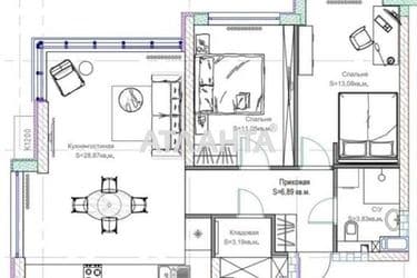 2-rooms apartment apartment by the address st. Filatova ak (area 70 m²) - Atlanta.ua - photo 15