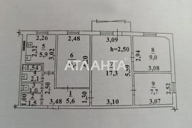 Многокомнатная квартира по адресу ул. Малиновского марш. (площадь 63 м²) - Atlanta.ua - фото 25