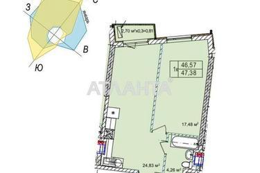 1-комнатная квартира по адресу ул. Чубаевская (площадь 46,3 м²) - Atlanta.ua - фото 18