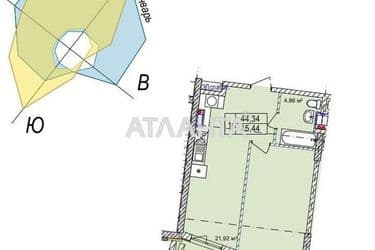 1-комнатная квартира по адресу ул. Чубаевская (площадь 44,5 м²) - Atlanta.ua - фото 18