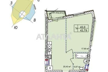 1-room apartment apartment by the address st. Chubaevskaya Selsovetskaya (area 43 m²) - Atlanta.ua - photo 11