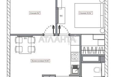 1-room apartment apartment by the address st. Zhemchuzhnaya (area 45 m²) - Atlanta.ua - photo 20