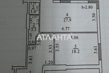 2-комнатная квартира по адресу ул. Профсоюзная (площадь 68 м²) - Atlanta.ua - фото 20