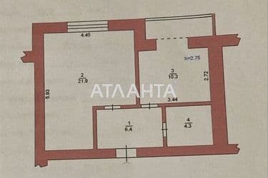 1-room apartment apartment by the address st. Parusnaya Geroev Stalingrada (area 46,1 m²) - Atlanta.ua - photo 18