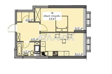 1-room apartment apartment by the address st. Kurortnyy per (area 45,7 m²) - Atlanta.ua - photo 19
