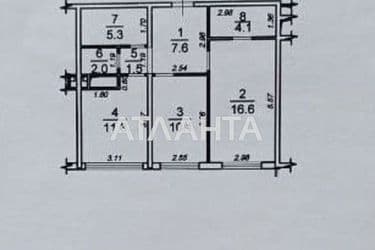 2-rooms apartment apartment by the address st. Zhemchuzhnaya (area 59 m²) - Atlanta.ua - photo 34