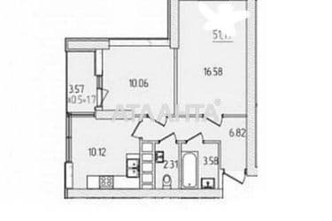 2-rooms apartment apartment by the address st. Krasnova (area 51 m²) - Atlanta.ua - photo 14