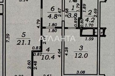 2-rooms apartment apartment by the address st. Zhemchuzhnaya (area 56,3 m²) - Atlanta.ua - photo 18