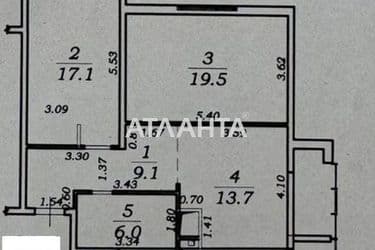 2-rooms apartment apartment by the address st. Zhemchuzhnaya (area 69,1 m²) - Atlanta.ua - photo 14