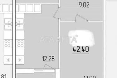 1-комнатная квартира по адресу ул. Краснова (площадь 42,5 м²) - Atlanta.ua - фото 17