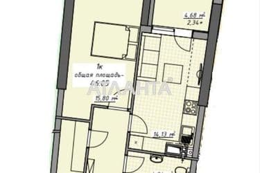 1-room apartment apartment by the address st. Kurortnyy per (area 46,1 m²) - Atlanta.ua - photo 14