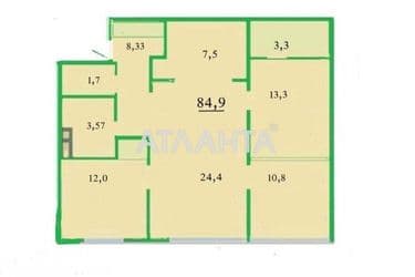 3-rooms apartment apartment by the address st. Ul Lomonosova (area 85 m²) - Atlanta.ua - photo 34
