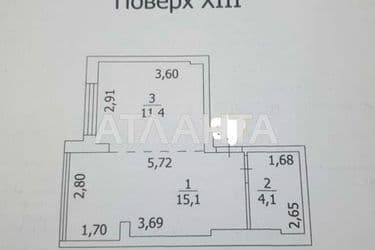 1-комнатная квартира по адресу Небесной Сотни пр. (площадь 31 м²) - Atlanta.ua - фото 22