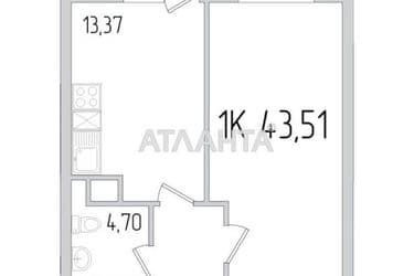 2-комнатная квартира по адресу ул. Сахарова (площадь 44 м²) - Atlanta.ua - фото 22