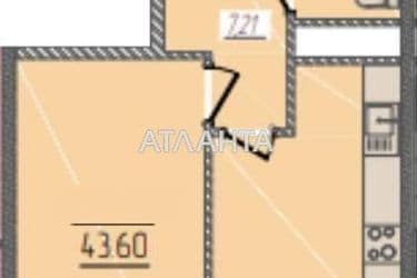 1-комнатная квартира по адресу ул. Краснова (площадь 43,6 м²) - Atlanta.ua - фото 7
