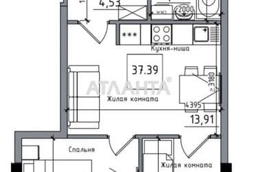 2-комнатная квартира по адресу 7 км овидиопольской дор. (площадь 37,4 м²) - Atlanta.ua - фото 10