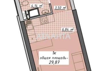 1-комнатная квартира по адресу Курортный пер. (площадь 30 м²) - Atlanta.ua - фото 8
