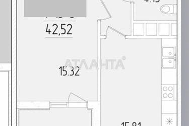 1-комнатная квартира по адресу ул. Краснова (площадь 41 м²) - Atlanta.ua - фото 34