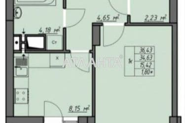 1-комнатная квартира по адресу ул. Грушевского Михаила (площадь 35,4 м²) - Atlanta.ua - фото 30