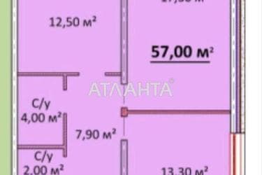 2-комнатная квартира по адресу ул. Литературная (площадь 57 м²) - Atlanta.ua - фото 22