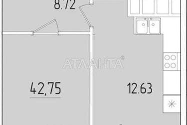 1-комнатная квартира по адресу ул. Краснова (площадь 42,2 м²) - Atlanta.ua - фото 14
