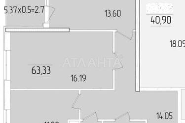 2-кімнатна квартира за адресою вул. Краснова (площа 63,5 м²) - Atlanta.ua - фото 10