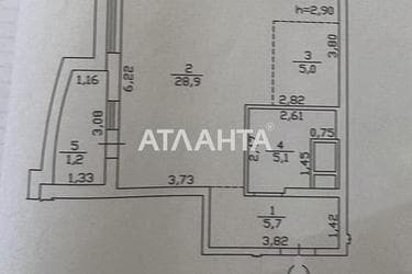 1-комнатная квартира по адресу Гагарина пр. (площадь 46 м²) - Atlanta.ua - фото 20