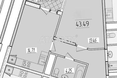 1-кімнатна квартира за адресою вул. Краснова (площа 43,5 м²) - Atlanta.ua - фото 9