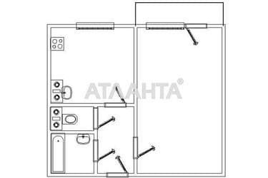 1-room apartment apartment by the address st. Makhachkalinskaya (area 34 m²) - Atlanta.ua - photo 32