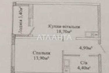 1-комнатная квартира по адресу ул. Жаботинского (площадь 43,6 м²) - Atlanta.ua - фото 10