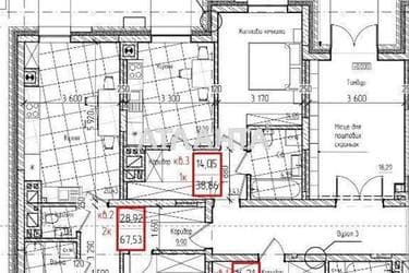 1-комнатная квартира по адресу ул. Коперніка Міколая (площадь 38,9 м²) - Atlanta.ua - фото 17