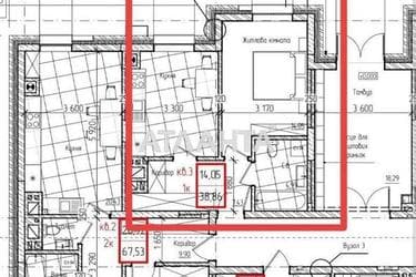 1-комнатная квартира по адресу ул. Коперніка Міколая (площадь 38,9 м²) - Atlanta.ua - фото 18