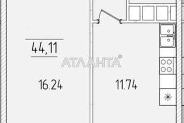 1-room apartment apartment by the address st. Krasnova (area 44,1 m²) - Atlanta.ua - photo 10