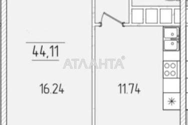 1-кімнатна квартира за адресою вул. Краснова (площа 44,1 м²) - Atlanta.ua - фото 12